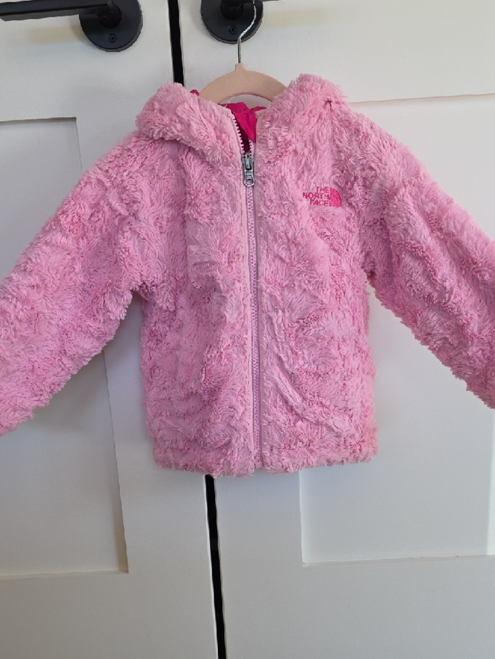 The North Face Hot Pink Reversible Jacket 2T - Picture 4 of 4